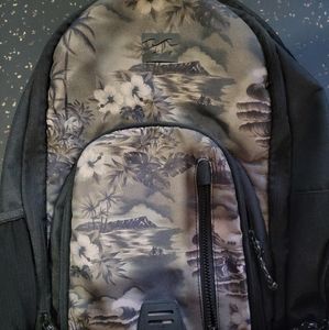Good Condition Black Billabong Backpack With Mesh Side Pockets.